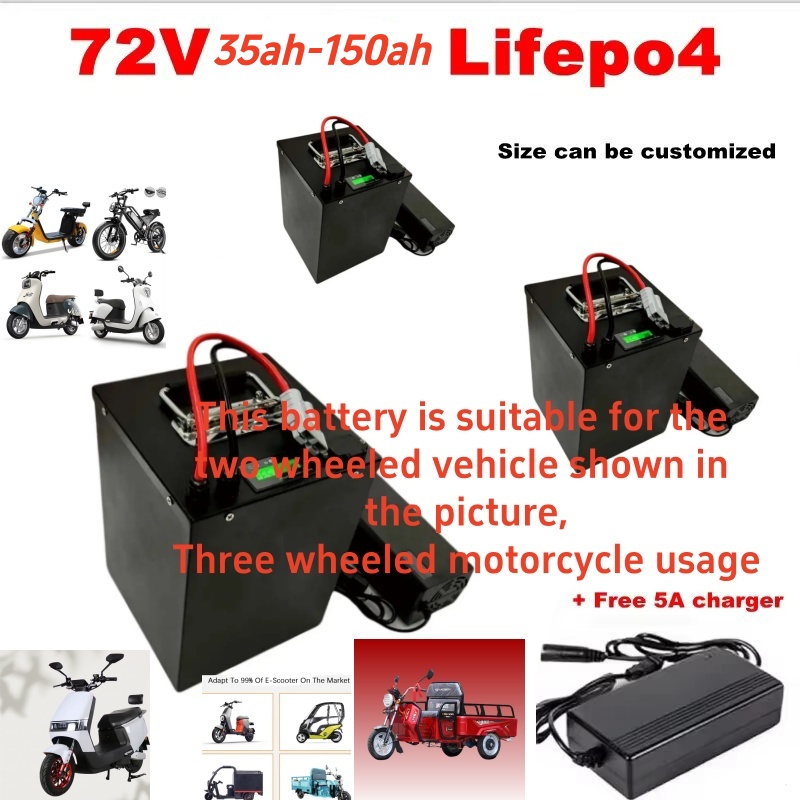 Lifepo4 72V 100Ah Battery Pack Ev - Batterie au lithium LiFePO4 72V 80Ah/100Ah/120Ah/150Ah/200Ah