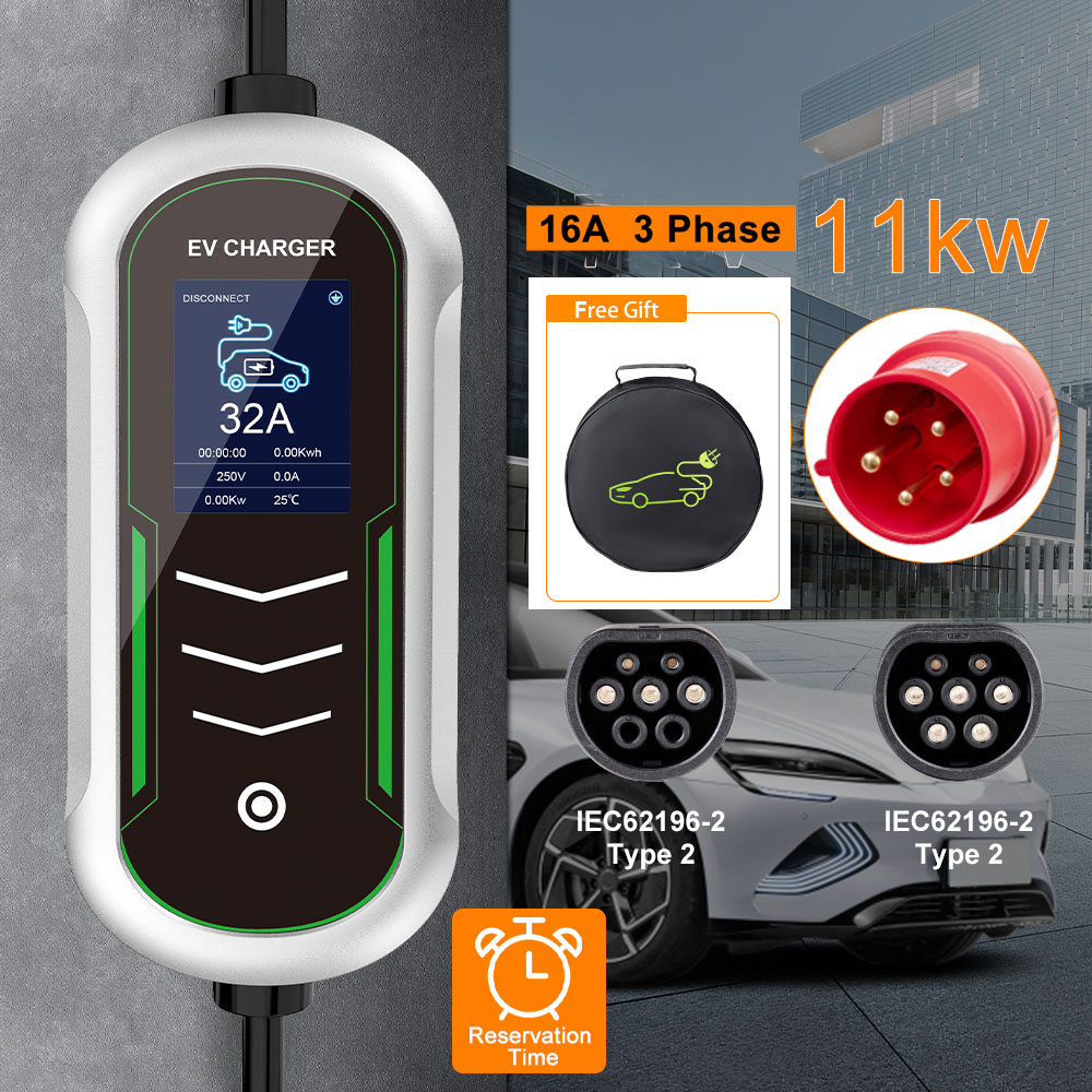 Type 2 Portable Ev Charger 11Kw Cee - IPENGEN 11KW EV chargeur Portable Type2