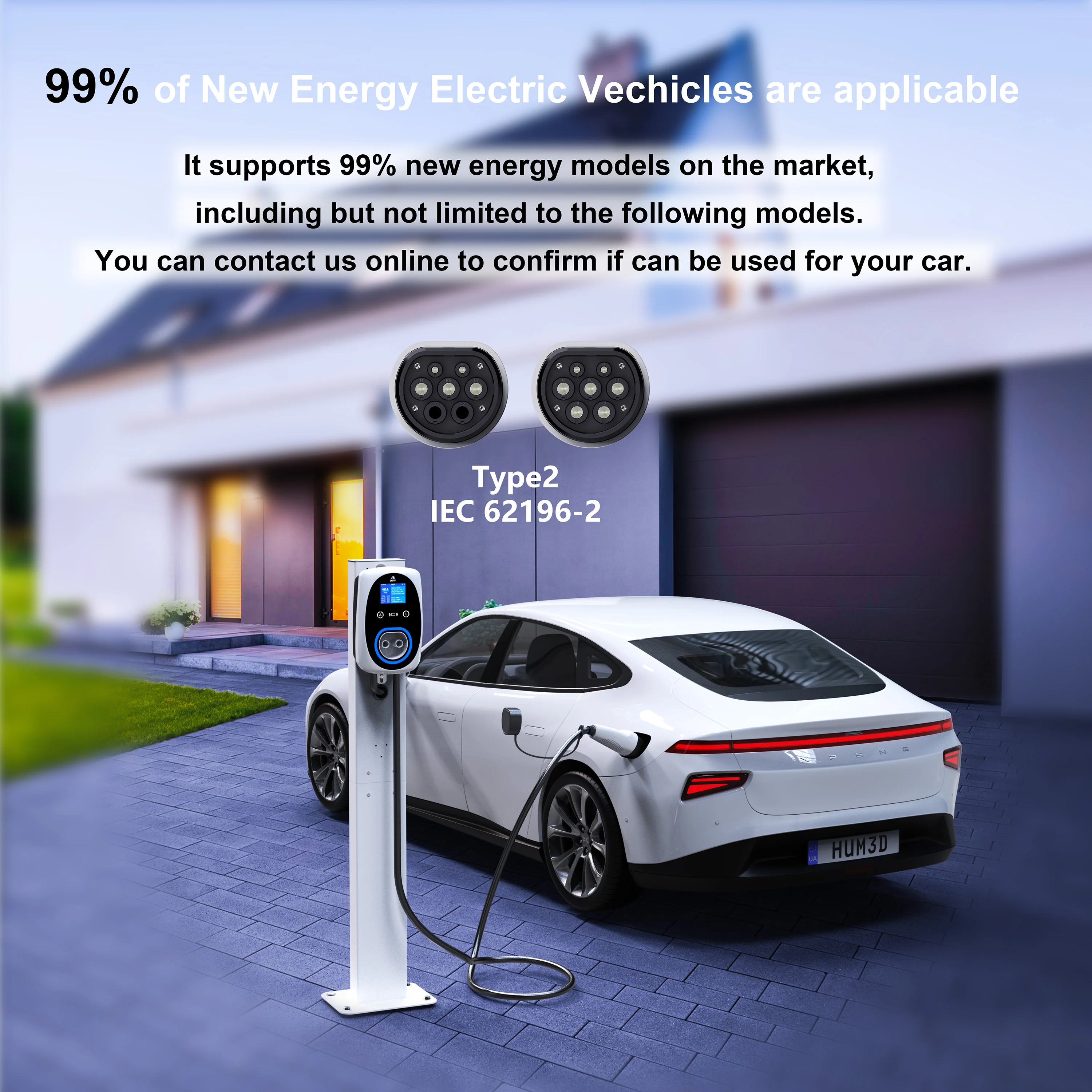 GWUYU EV chargeur 32A 7.6KW EV - Ev Charger Type 2 22Kw 32A 3 Phase avis et prix