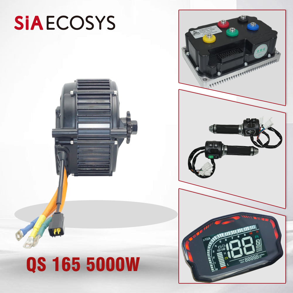 Kit moteur central PMSM QSMOTO - Mid Drive Motor Kit 72V 5000W avis et prix